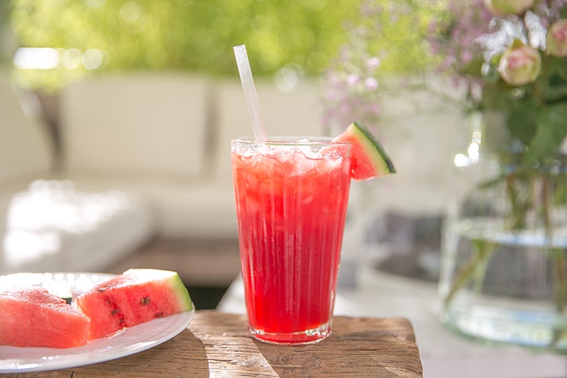 Alkoholfreier Cocktail: Wassermelonen-Granita mit Pfefferminz  