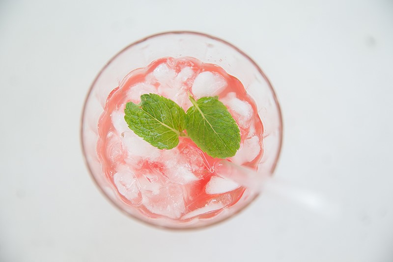 Wassermelonen-Granita mit Minze