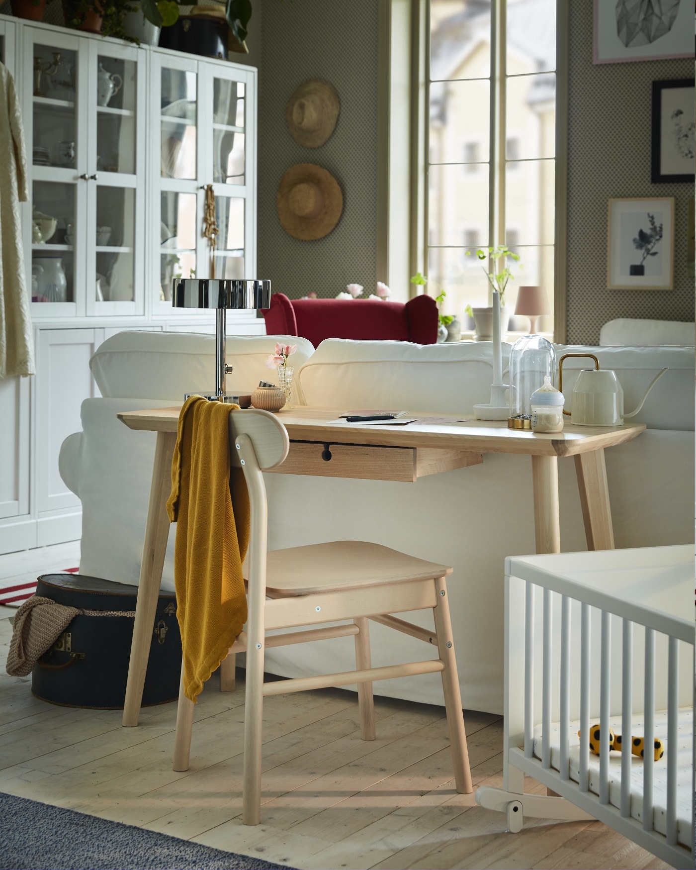 Homeoffice im Wohnzimmer