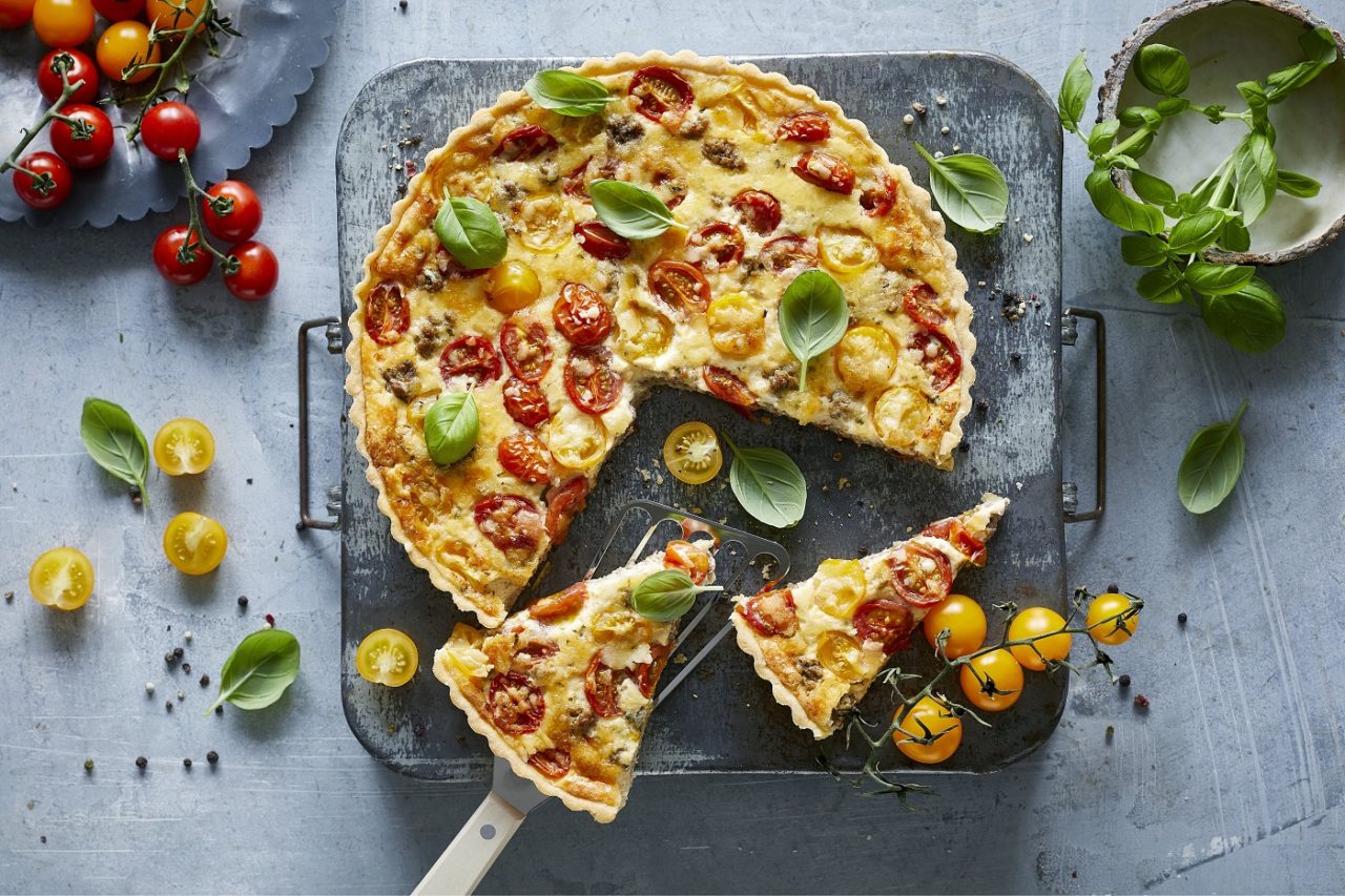 Hackfleisch-Tomaten-Tarte - Raum für das wahre Glück