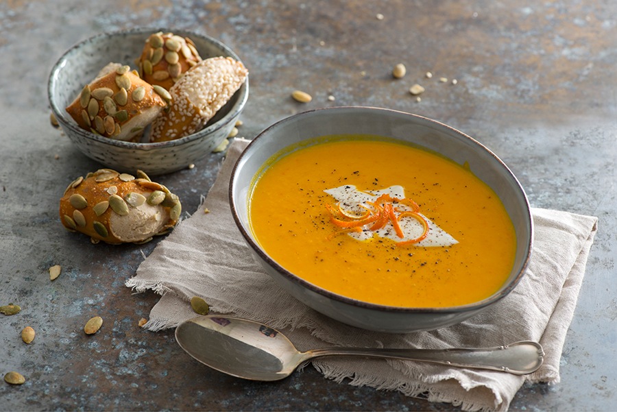 Leckere Kürbissuppe mit Orange - Raum für das wahre Glück