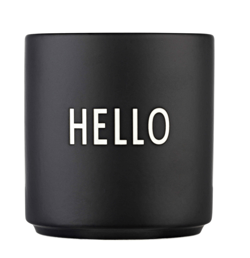 Tasse schwarz Designletters