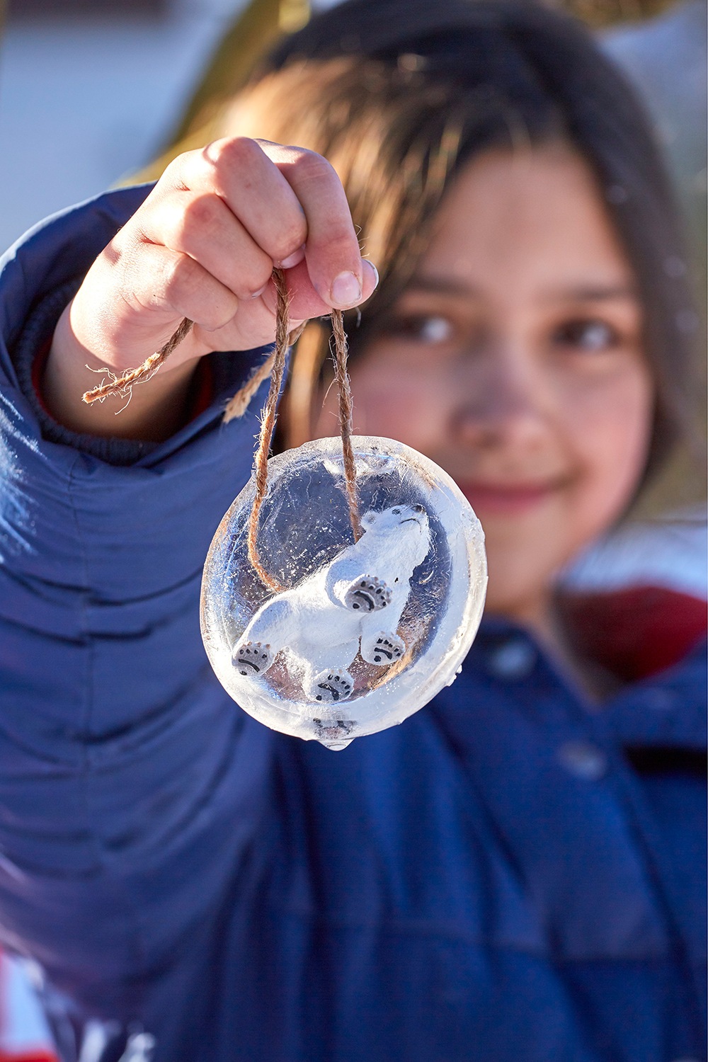 Winterliche Bastelidee für Kinder