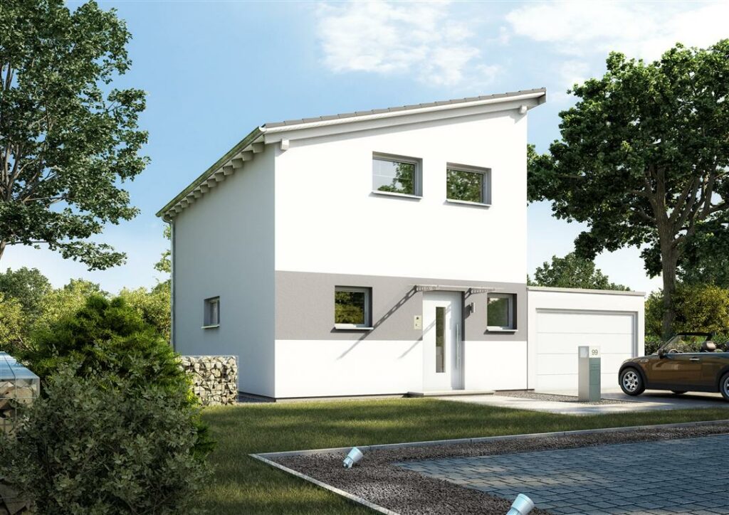 Kern-Haus One Eingangsseite: Optimale Grundrisse für kleine Grundstücke