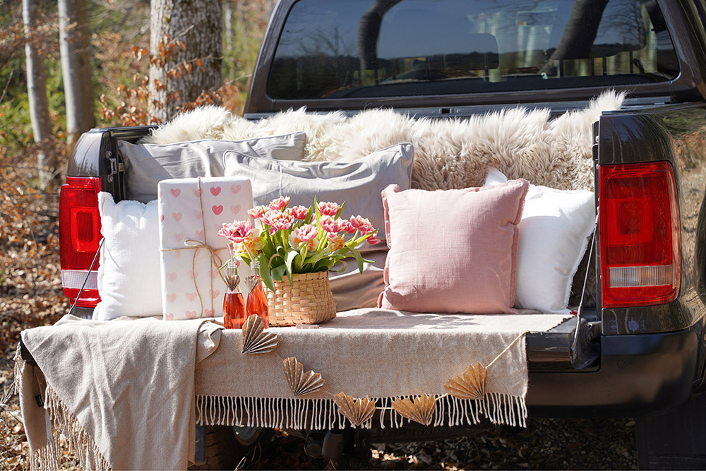 Picknick auf dem Geländewagen